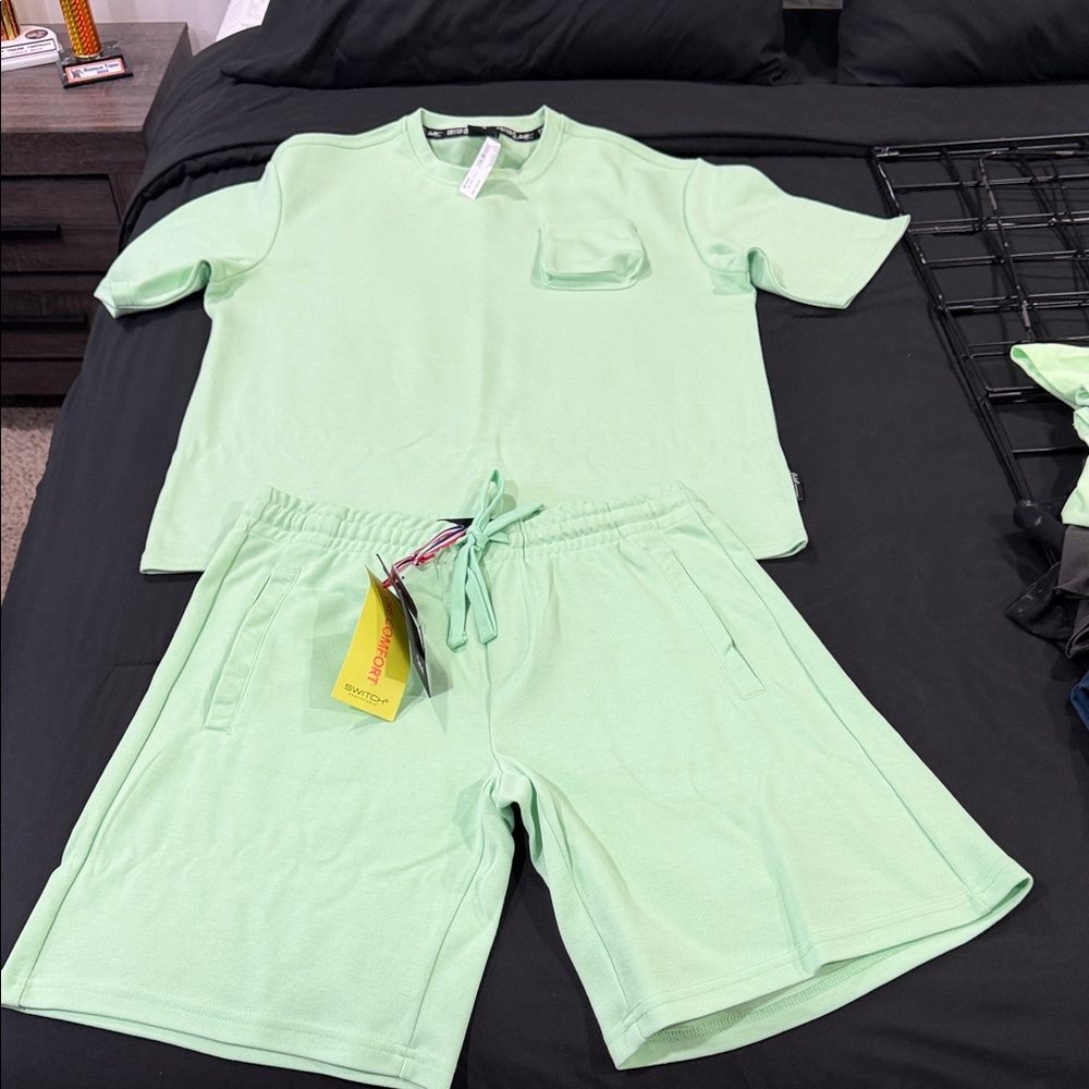 Men’s Light Green matching set